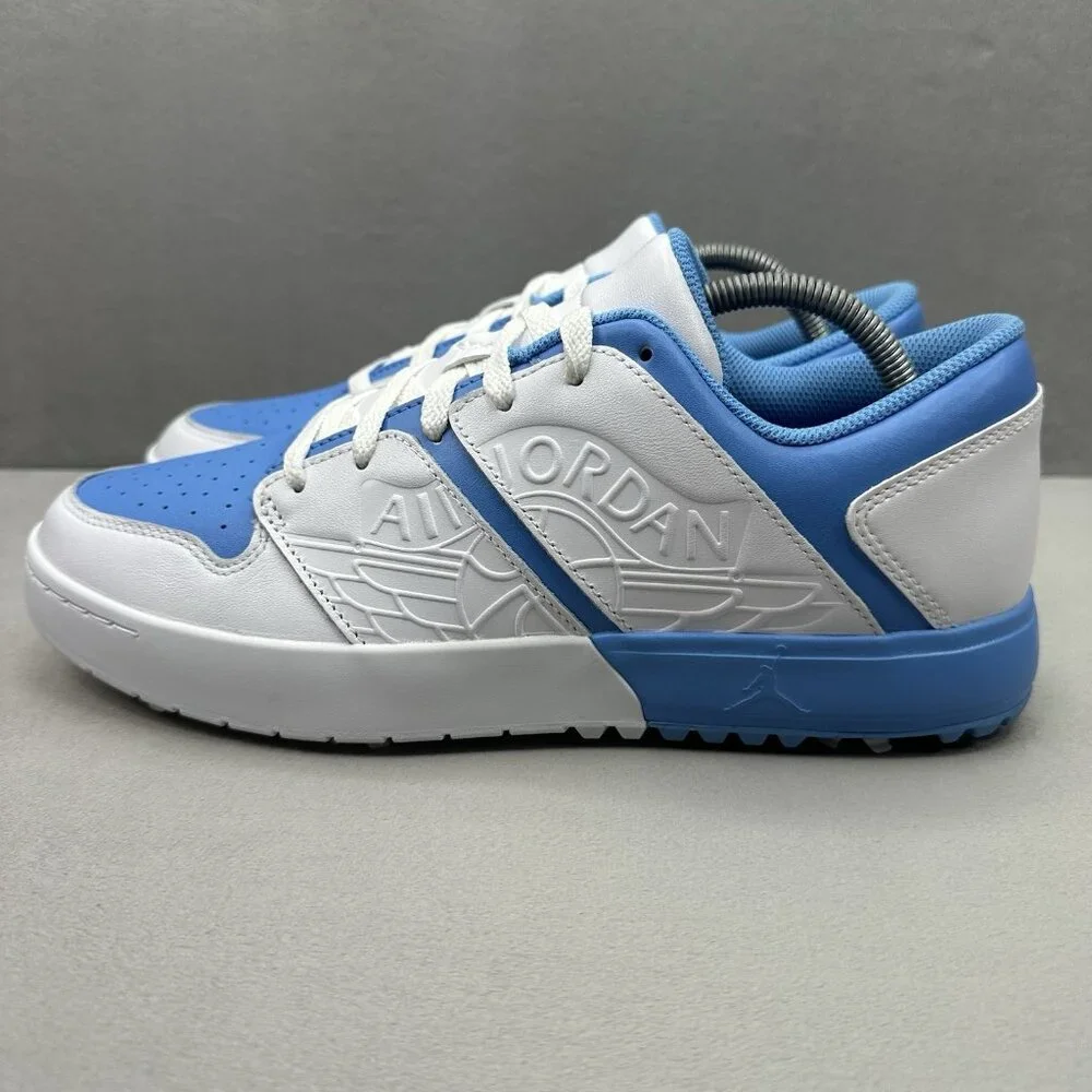 Jordan NU Retro 1 Low G‎ Mens Size 10 Golf Shoes University Blue UNC Spikes NEW